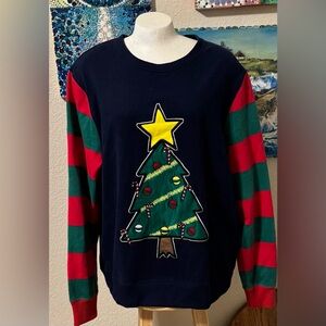 Woman’s Christmas Decorated Sweatshirt Size XL